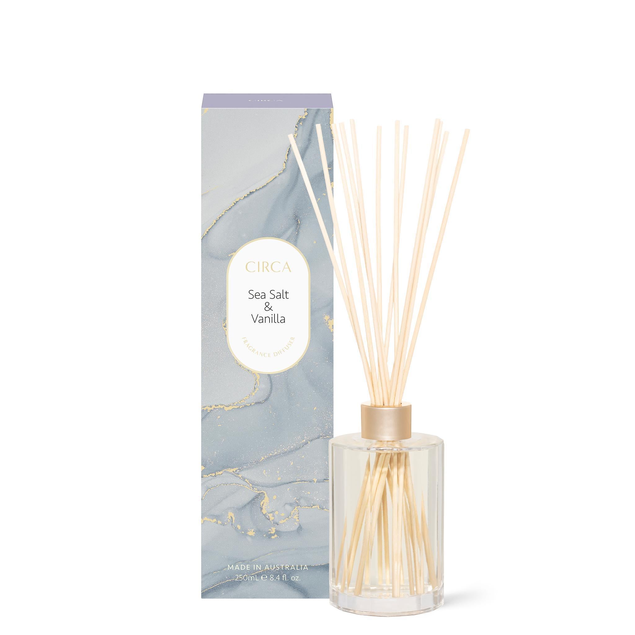 Fragrance Diffuser 250ml - Asst Fragrance-Candles & Fragrance-Circa-Sea Salt & Vanilla-The Bay Room