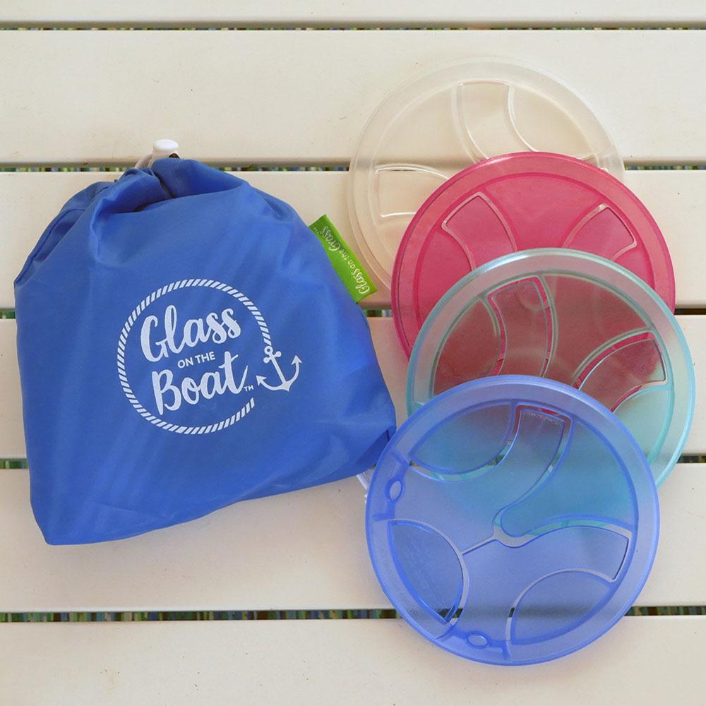 Glass on the Boat - Set/4-Travel & Outdoors-Glass on the Grass-The Bay Room