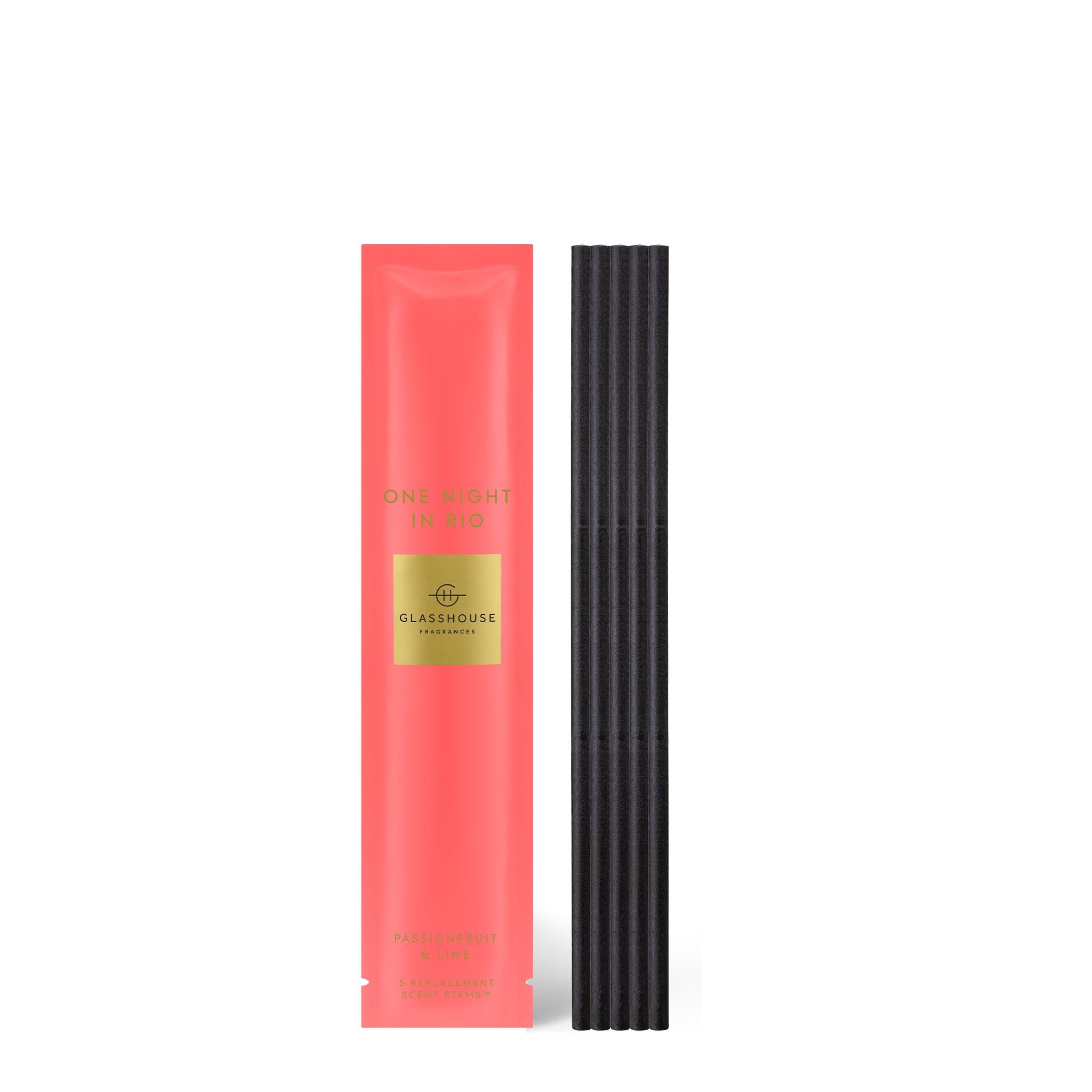 Glasshouse Replacement Scent Stems - Asst Fragrances-Candles & Fragrances-Glasshouse-One Night In Rio-The Bay Room