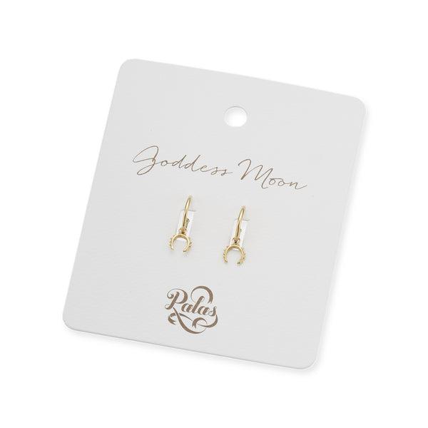 Goddess Moon Hoop Earrings-Jewellery-Palas-The Bay Room