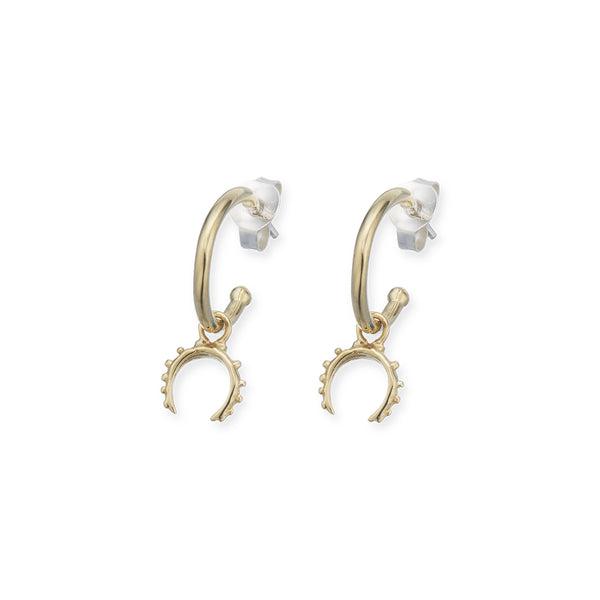 Goddess Moon Hoop Earrings-Jewellery-Palas-The Bay Room