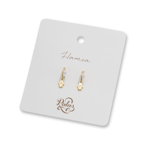 Hamsa Hand Hoop Earrings-Jewellery-Palas-The Bay Room