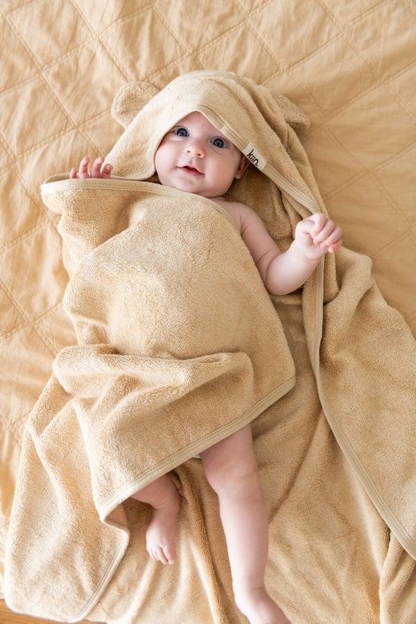 Hooded Towel - Oat-Nursery & Nurture-Kiin-The Bay Room