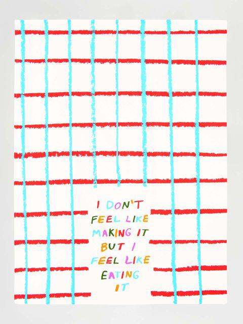 I Don't Feel Like Making It But I Feel Like Eating It Dish Towel-Fun & Games-Blue Q-The Bay Room