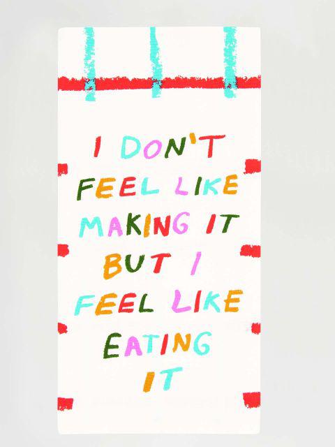 I Don't Feel Like Making It But I Feel Like Eating It Dish Towel-Fun & Games-Blue Q-The Bay Room