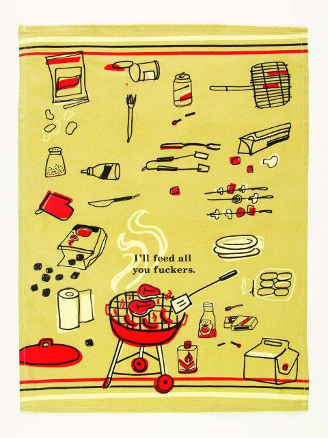 I'll Feed All You Fuckers Dish Towel-Fun & Games-Blue Q-The Bay Room