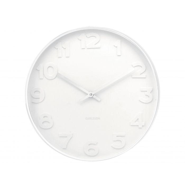 Mr White Wall Clock 38cm-Wall Decor-Karlsson-The Bay Room