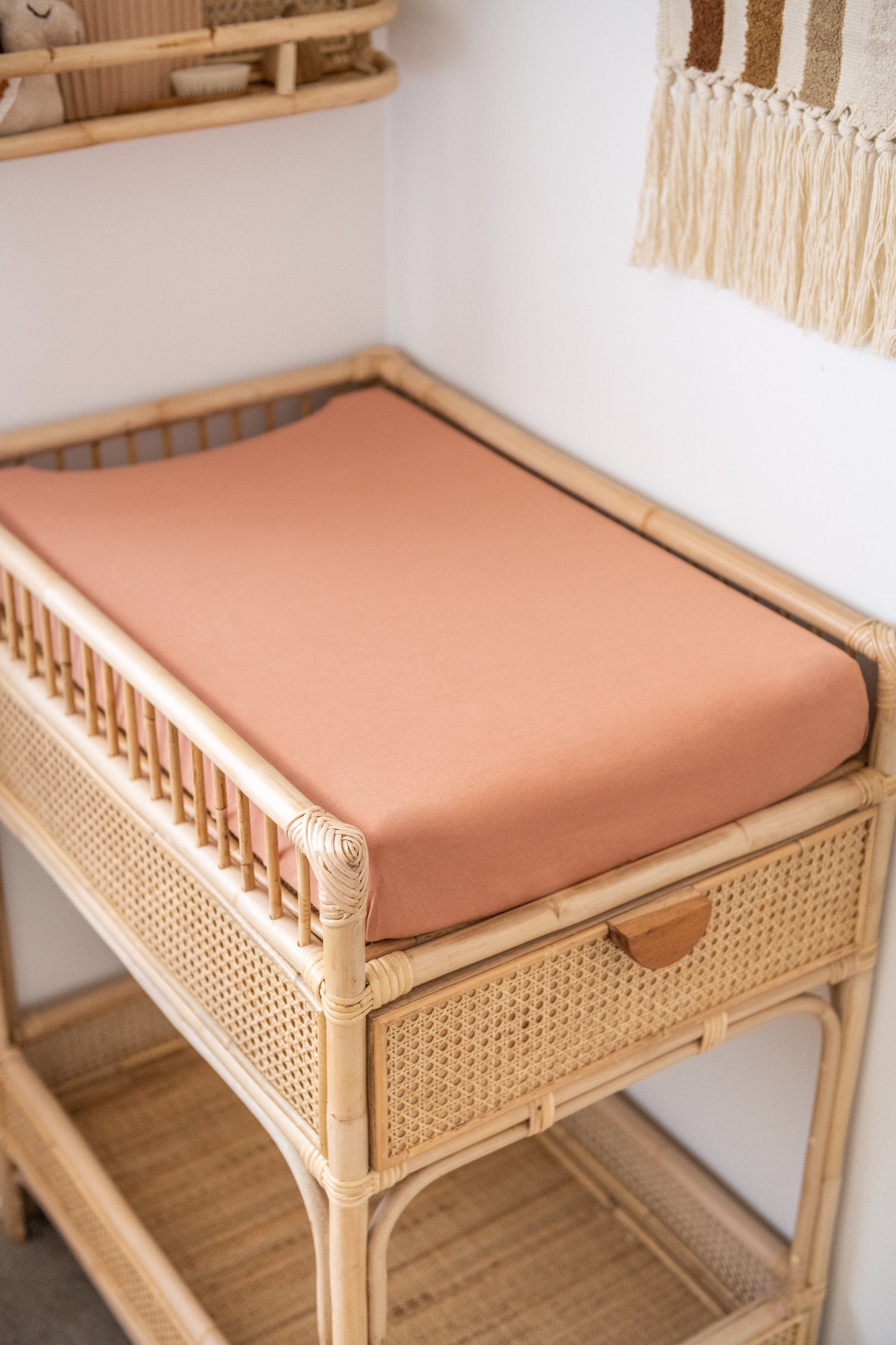Organic Fitted Sheet - Bassinet/Change Pad - Asst Colours-Nursery & Nurture-Kiin-The Bay Room