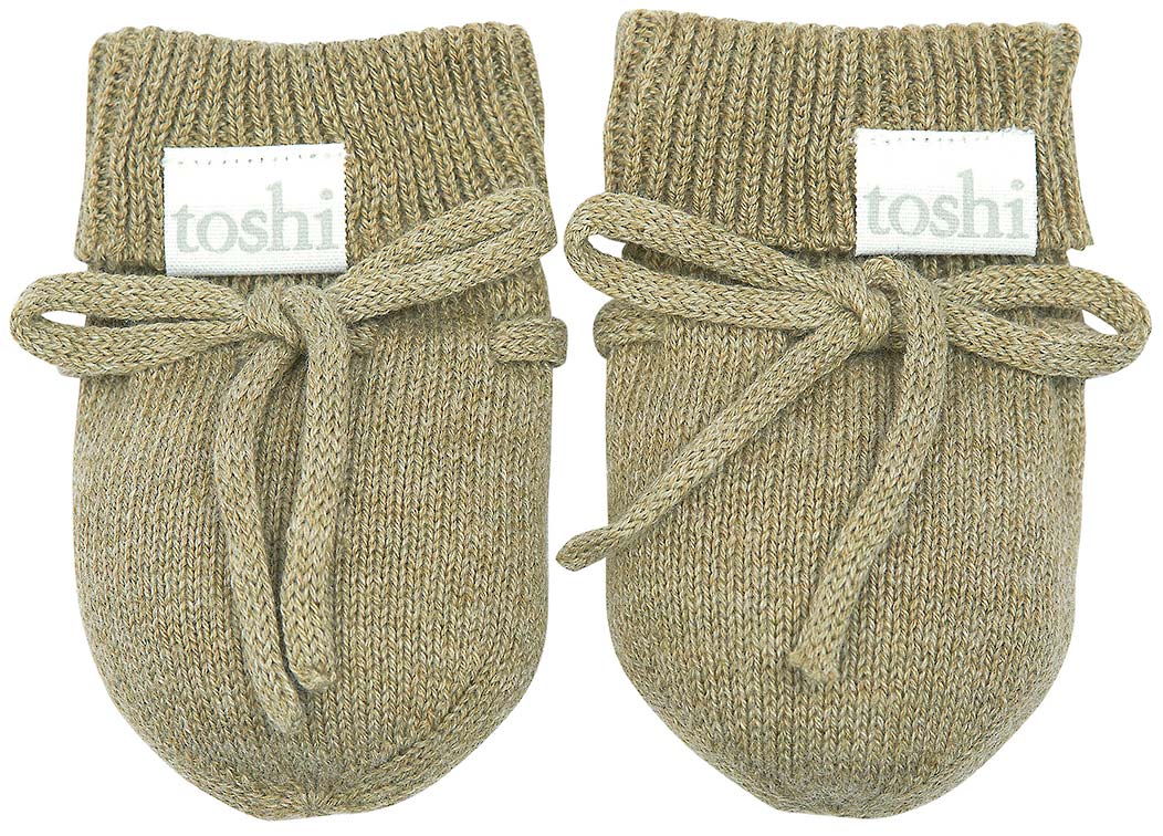 Organic Mittens Marley Olive-Clothing & Accessories-Toshi-The Bay Room