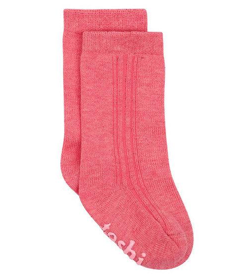 Organic Socks Knee Dreamtime Fuschia-Shoes & Socks-Toshi-The Bay Room