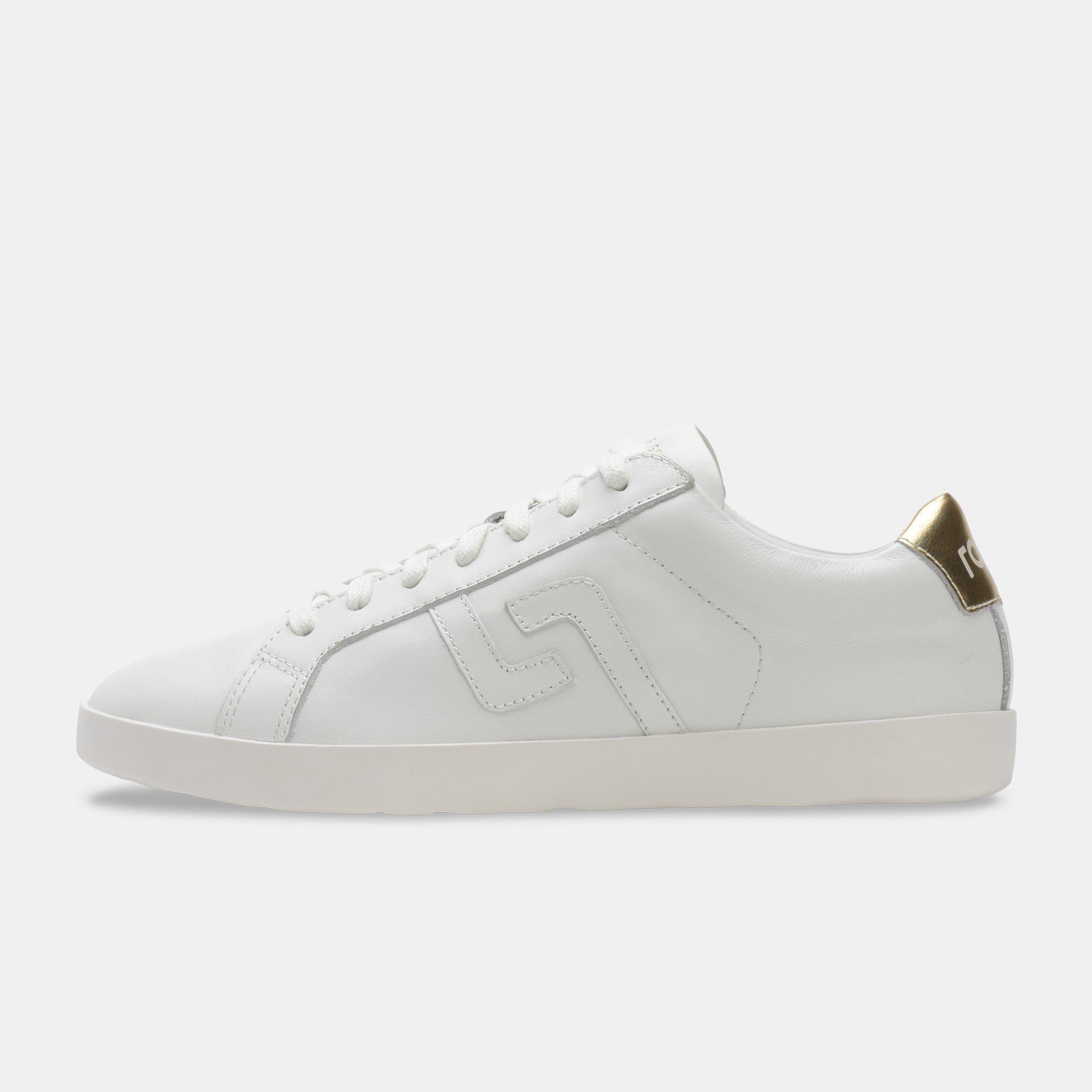 Prime White/Gold Sneaker-Shoes-Rollie-The Bay Room