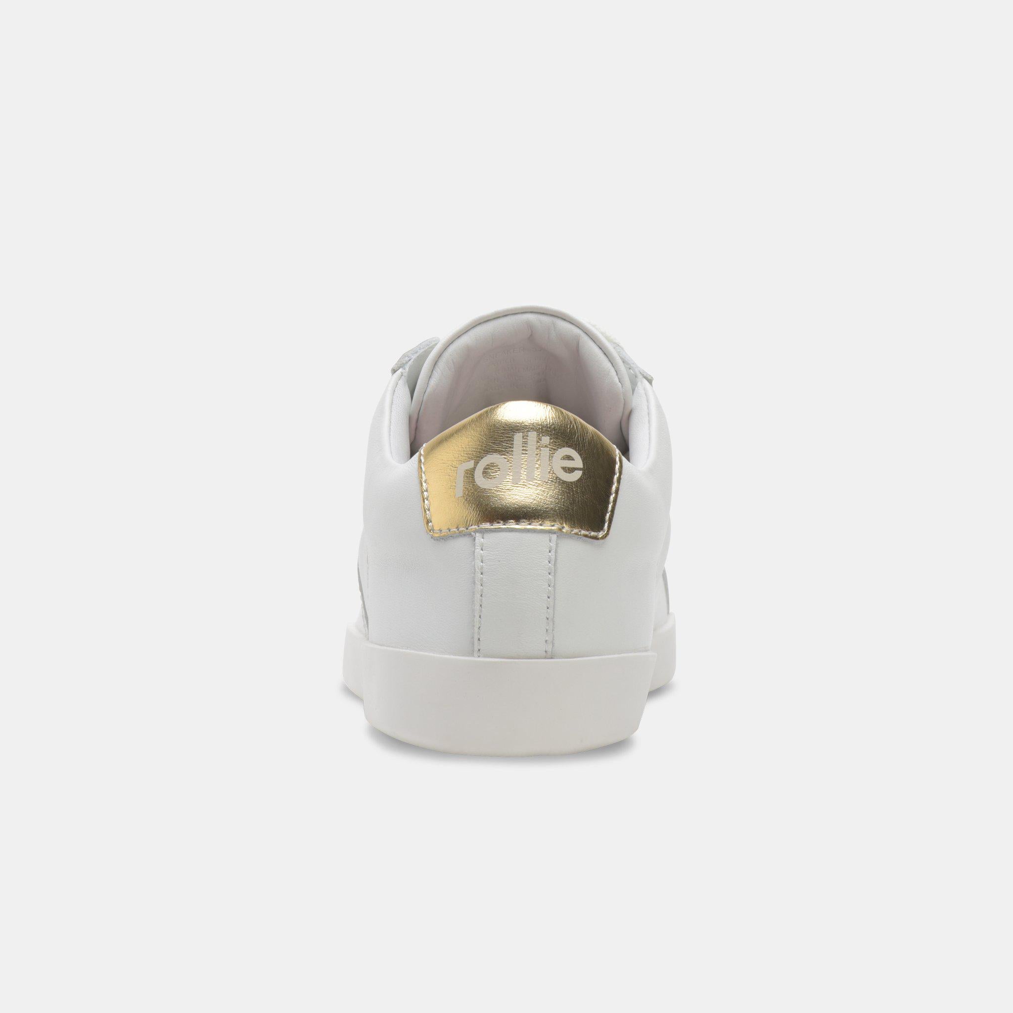 Prime White/Gold Sneaker-Shoes-Rollie-The Bay Room
