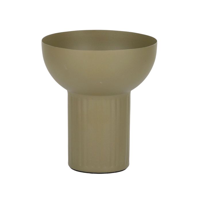 Razzel Metal Vase - Olive-Pots, Planters & Vases-Coast To Coast Home-The Bay Room