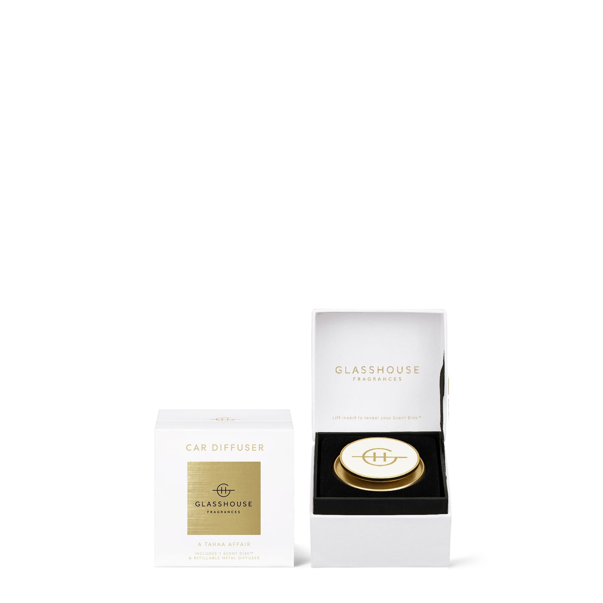 Refillable Metal Car Diffuser - Asst Fragrances-Candles & Fragrance-Glasshouse-The Bay Room