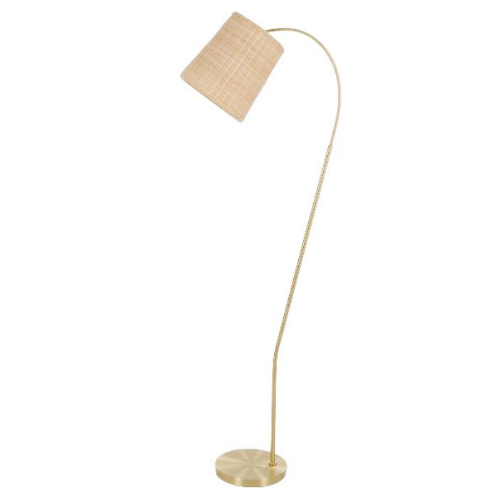 Gold shade deals floor lamp