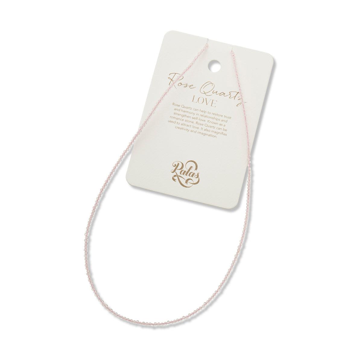 Rose Quartz Empower Gem Necklace-Jewellery-Palas-The Bay Room