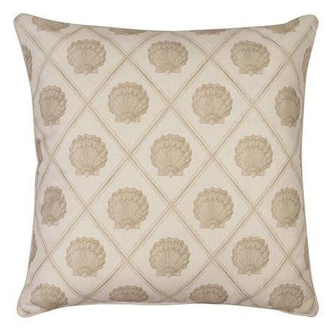 Scallop Check Sand Cushion 55x55cm-Soft Furnishings-Madras Link-The Bay Room