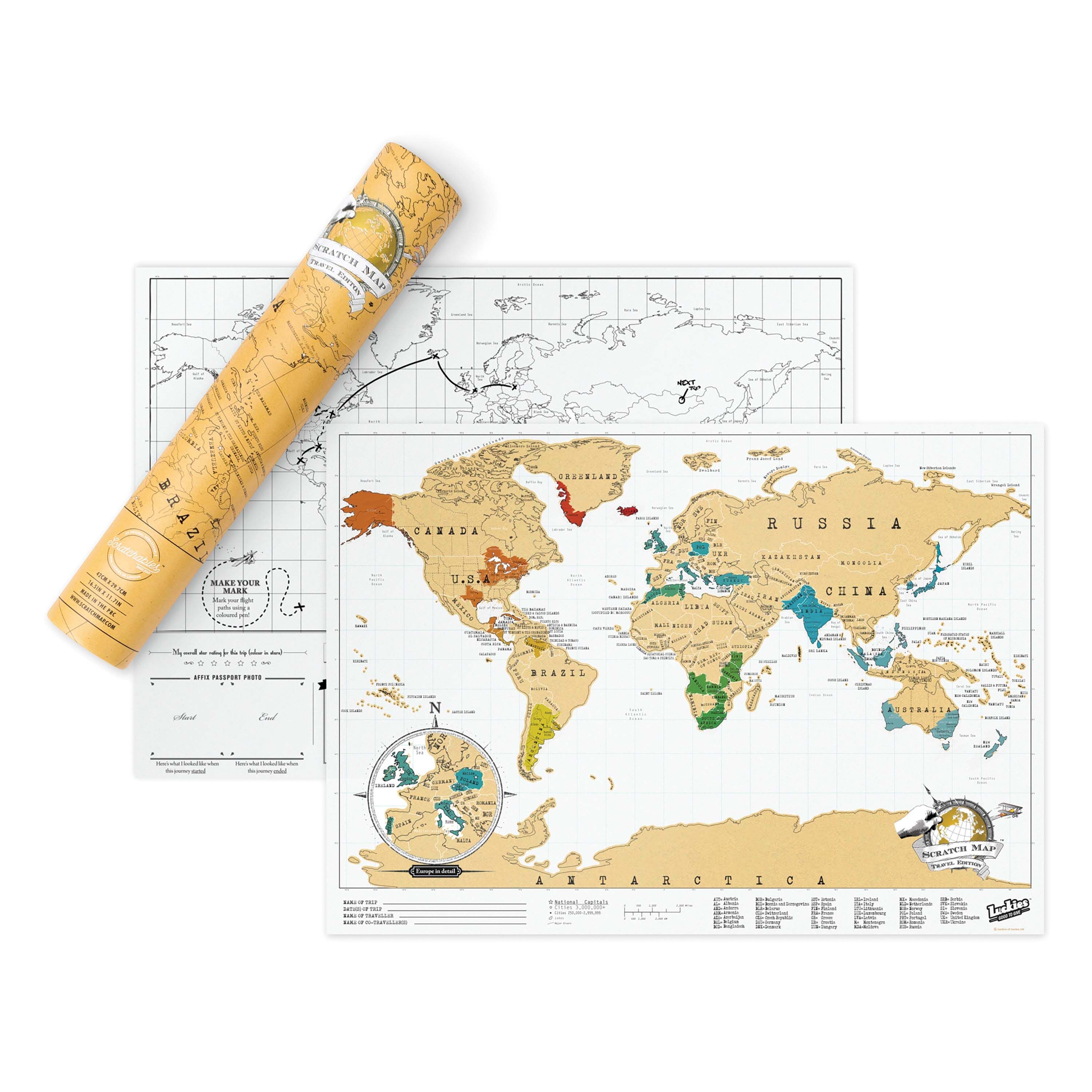 Scratch Map Travel Edition-Fun & Games-Luckies-The Bay Room