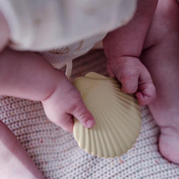 Silicone Seashell Teether - Sand-Nursery & Nurture-Woven Kids-The Bay Room