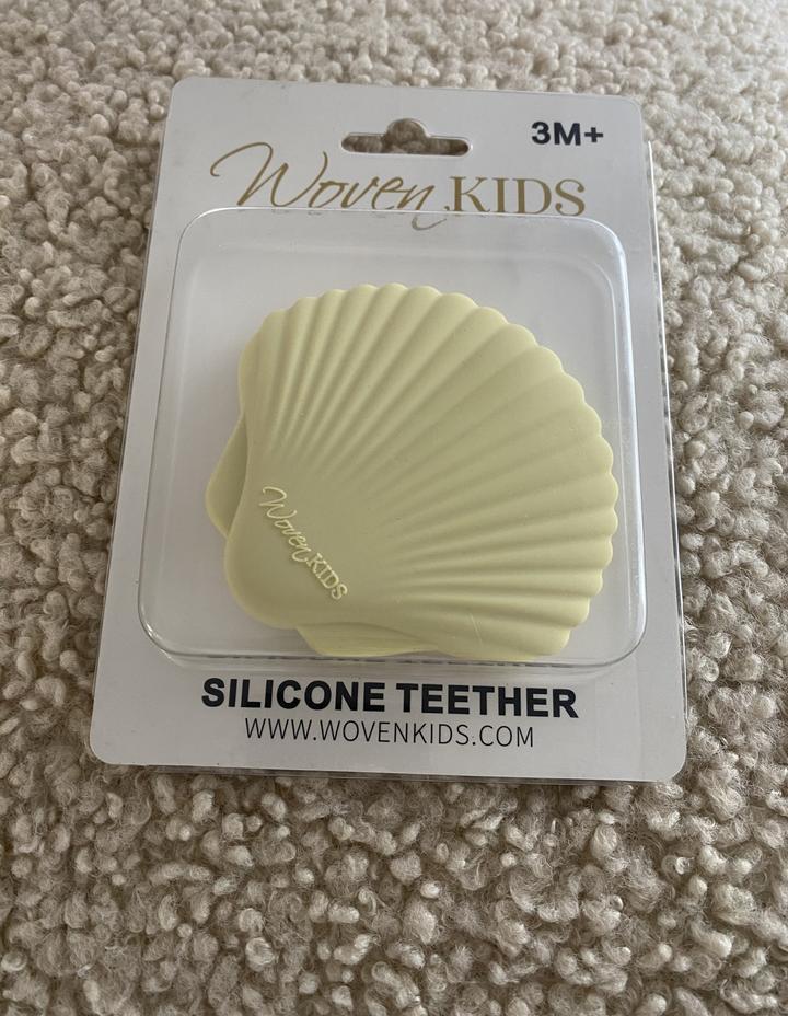 Silicone Seashell Teether - Sand-Nursery & Nurture-Woven Kids-The Bay Room