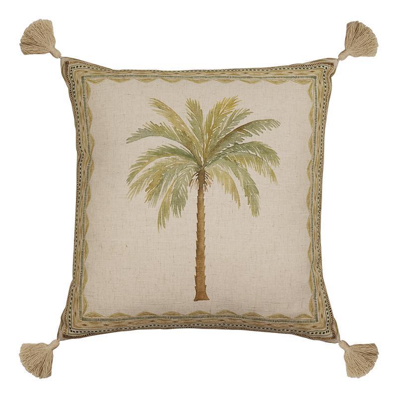 Soloman Palm Cushion 50x50cm-Soft Furnishings-Madras Link-The Bay Room