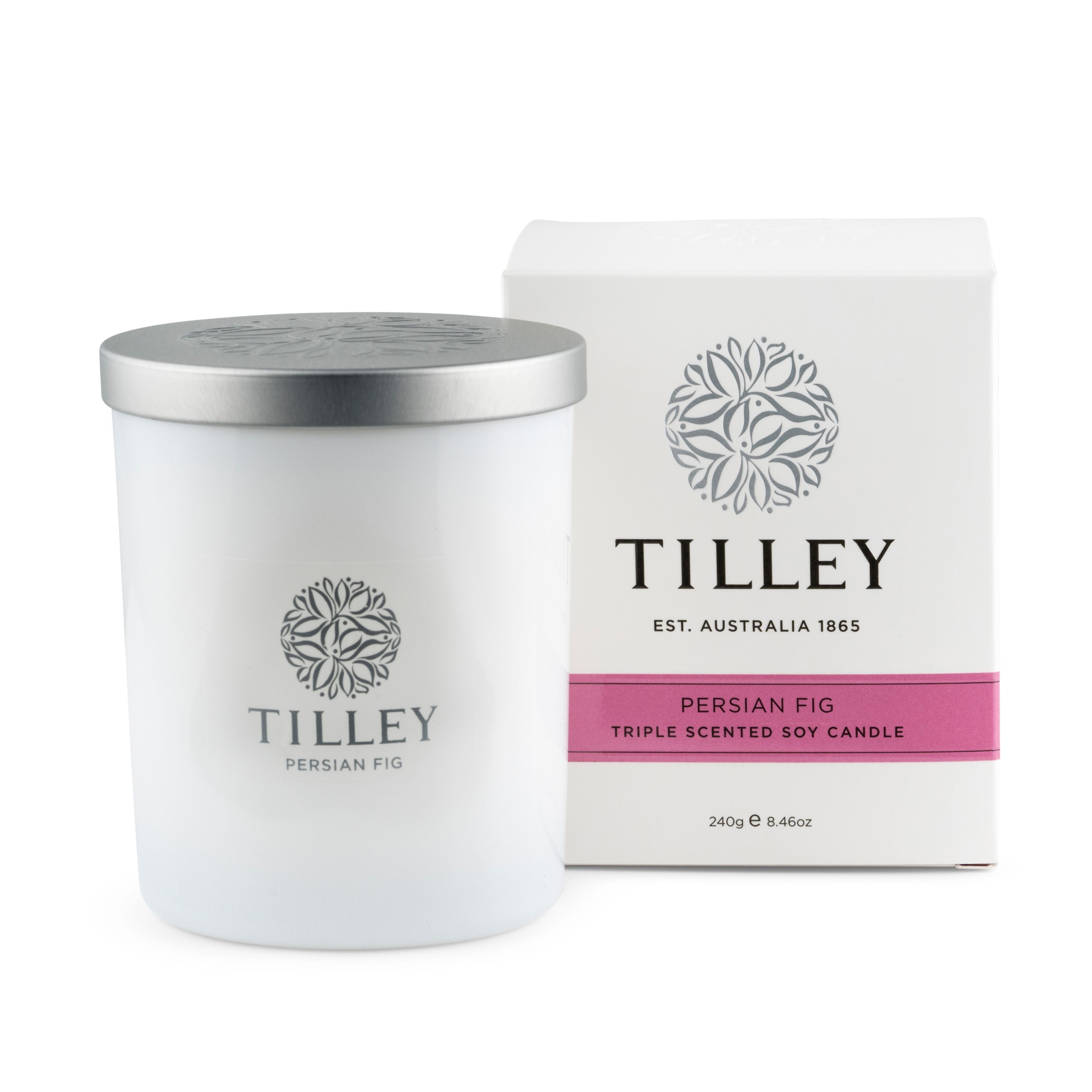 Soy Candle 240g / 45 Hour - Asst Fragrance-Candles & Fragrances-Tilley-Persian Fig-The Bay Room