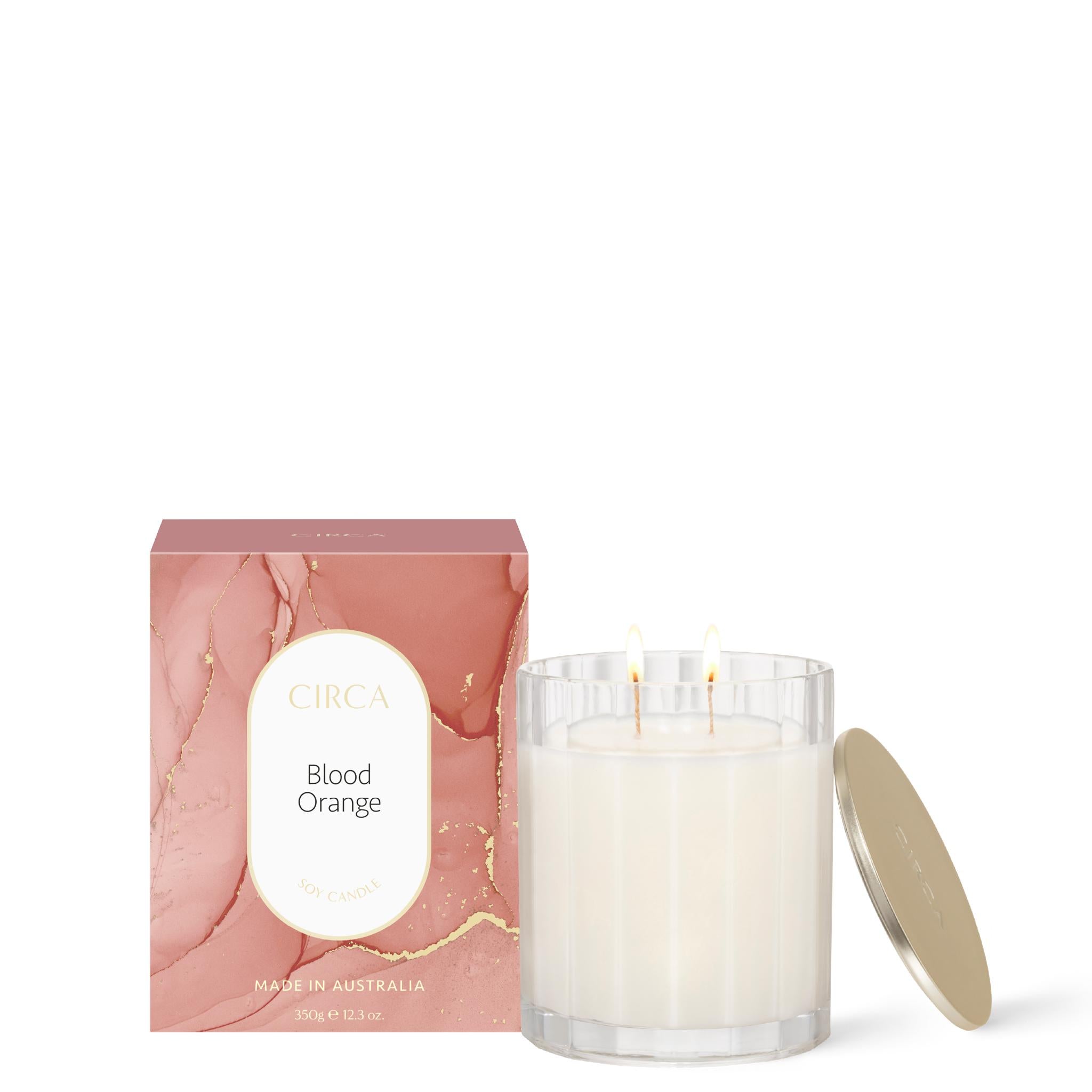 Soy Candle 350g - Asst Fragrance-Candles & Fragrances-Circa-Blood Orange-The Bay Room