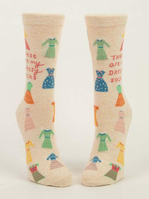 These Are My Dressy Socks Women's Crew Socks-Fun & Games-Blue Q-The Bay Room