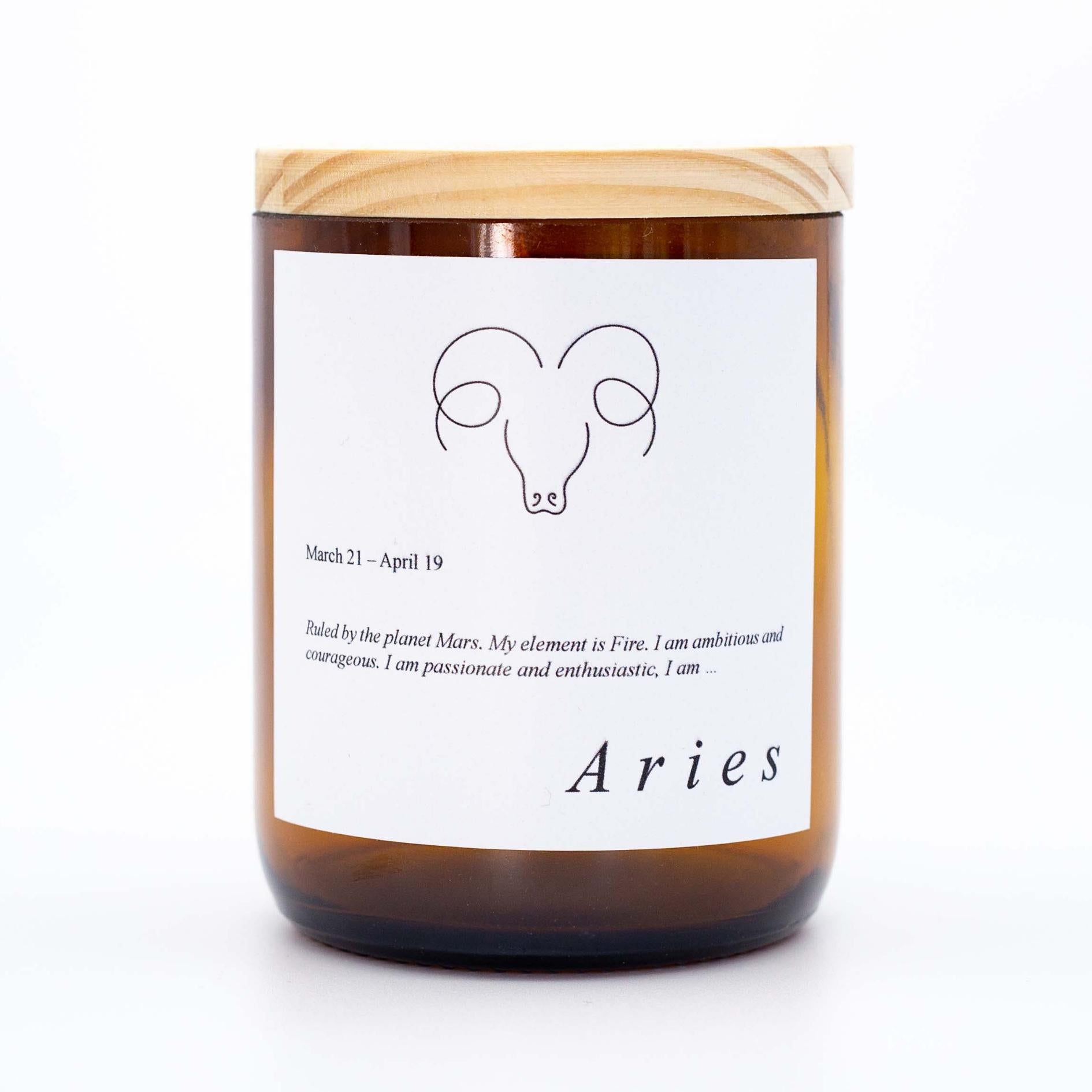 Zodiac Mid Soy Candle - Aries-Candles & Fragrances-The Commonfolk Collective-The Bay Room