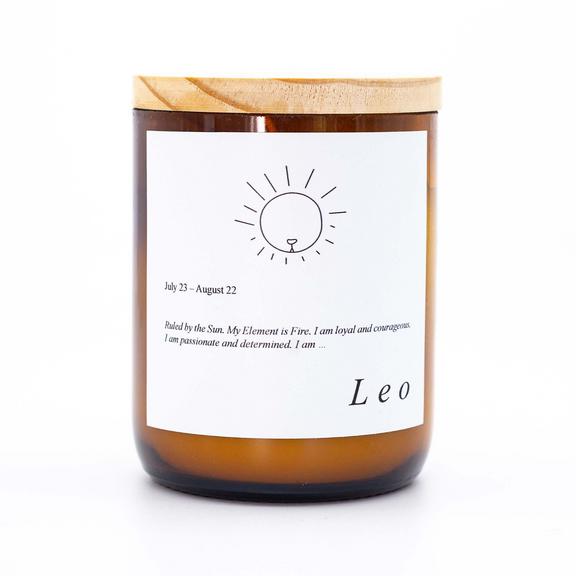Zodiac Mid Soy Candle - Leo-Candles & Fragrances-The Commonfolk Collective-The Bay Room