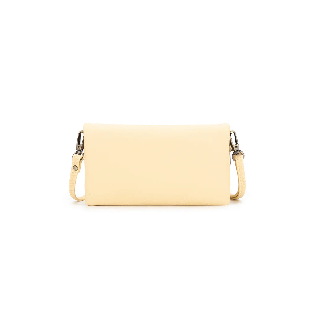 Mavie Yellow Chiffon Crossbody Wallet