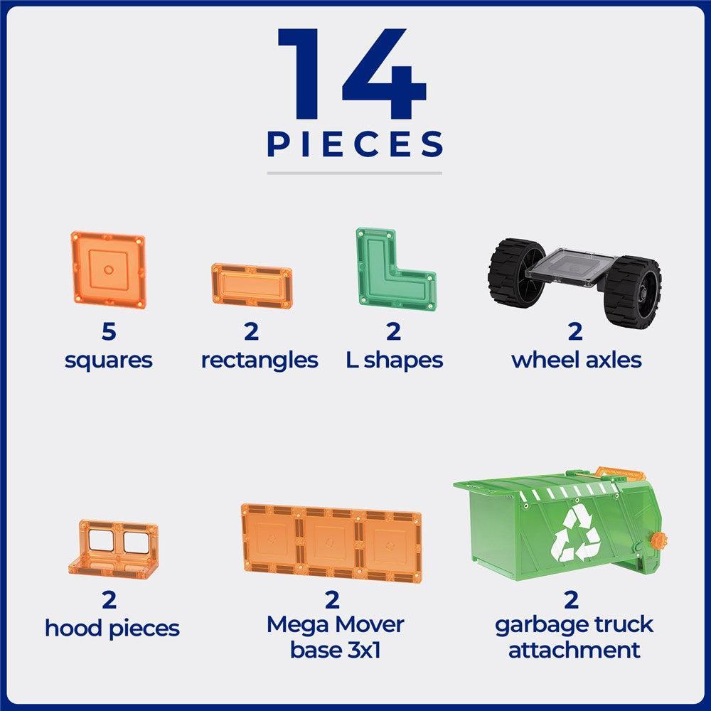 14 Piece Mega Recycling Truck-Toys-TileTek-The Bay Room