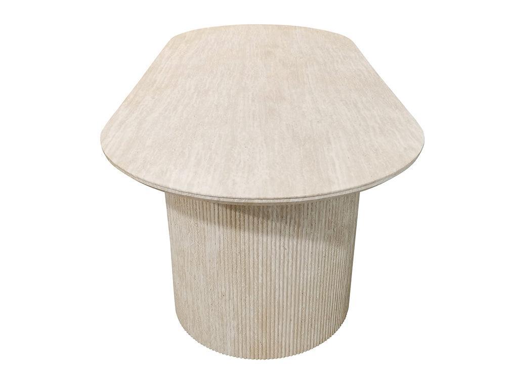 200cm Meyer Dining Table - Travertine-Furniture-Robert Mark-The Bay Room