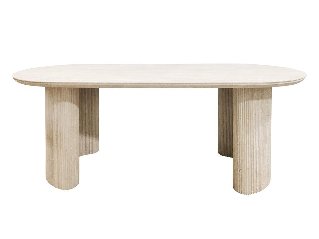 200cm Meyer Dining Table - Travertine-Furniture-Robert Mark-The Bay Room