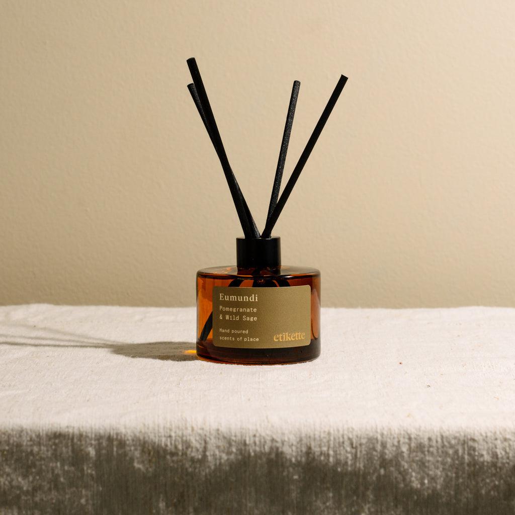 200ml Eco Reed Diffuser - Asst Fragrances-Candles & Fragrance-Etikette-Eumundi-The Bay Room