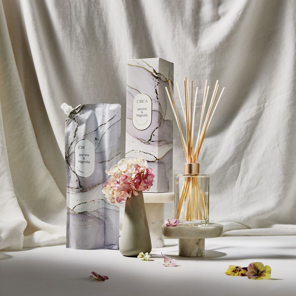 250ml Fragrance Diffuser Refill Pouch & Reeds - Asst Fragrances-Candles & Fragrance-Circa-The Bay Room