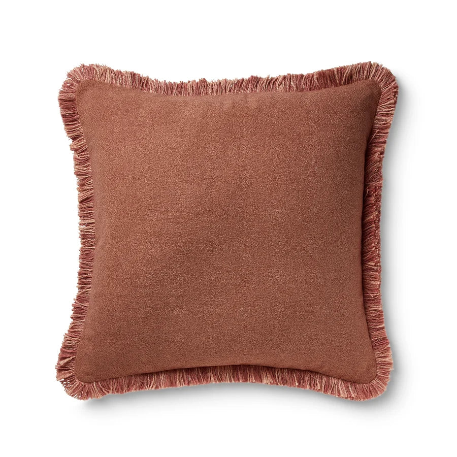 Margot Grapefruit Fringe Cushion 50x50cm