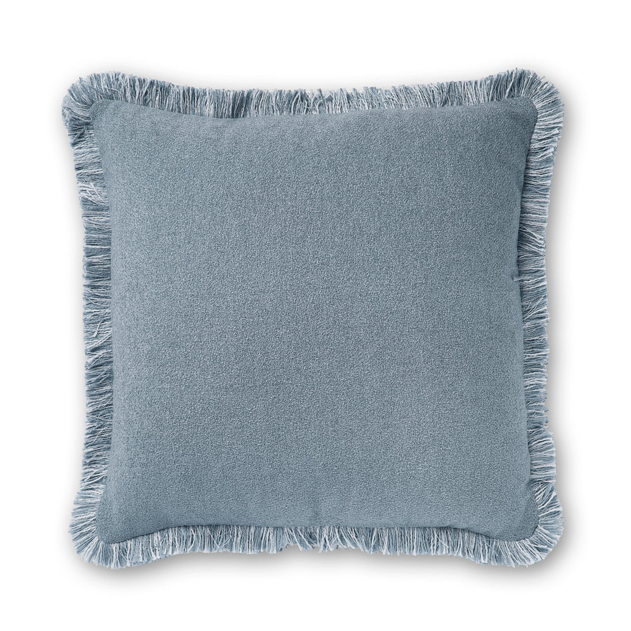 Margot Soft Blue Fringe Cushion 50x50cm