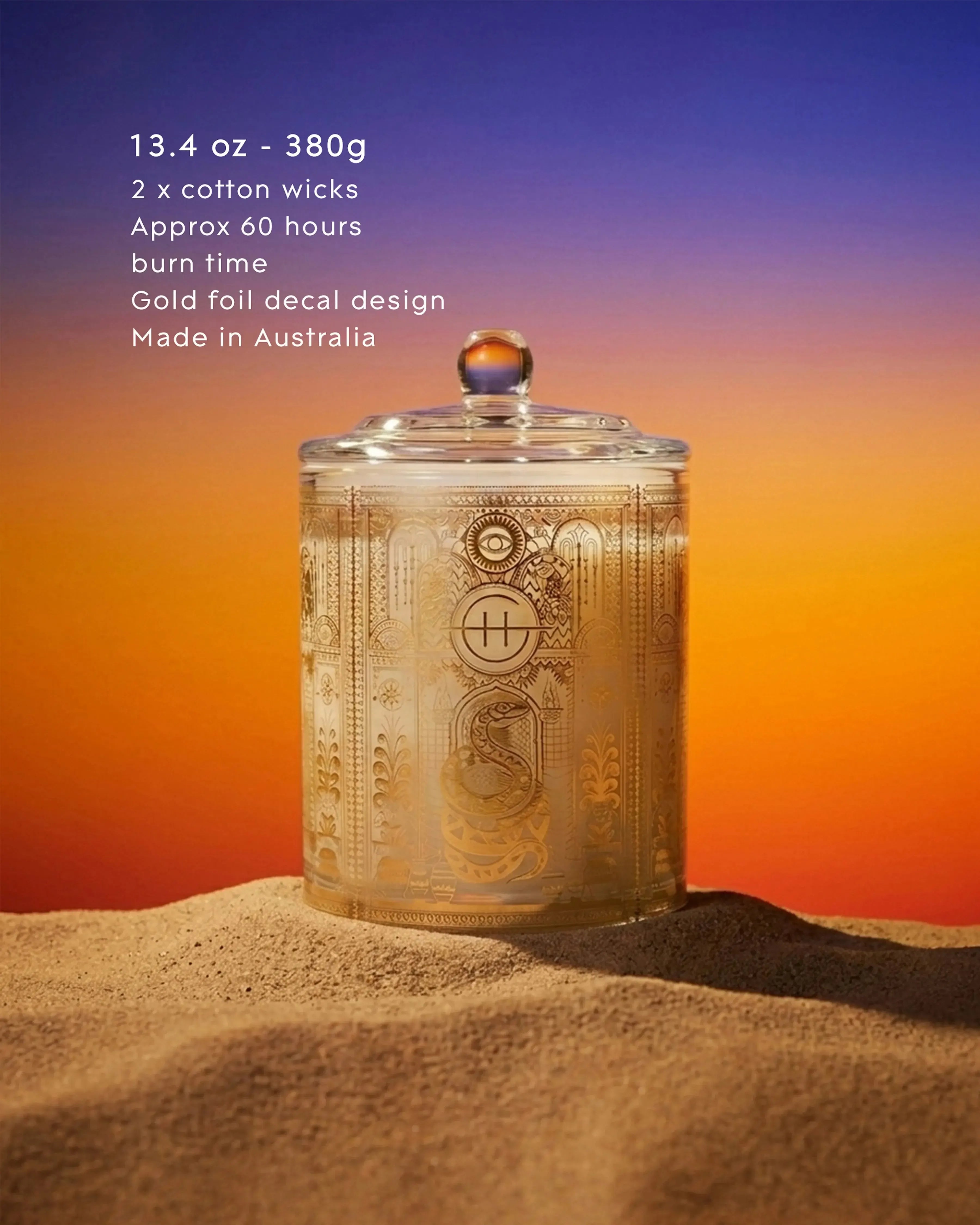 380g Candle - Dusk at the Kasbah-Candles & Fragrances-Glasshouse-The Bay Room