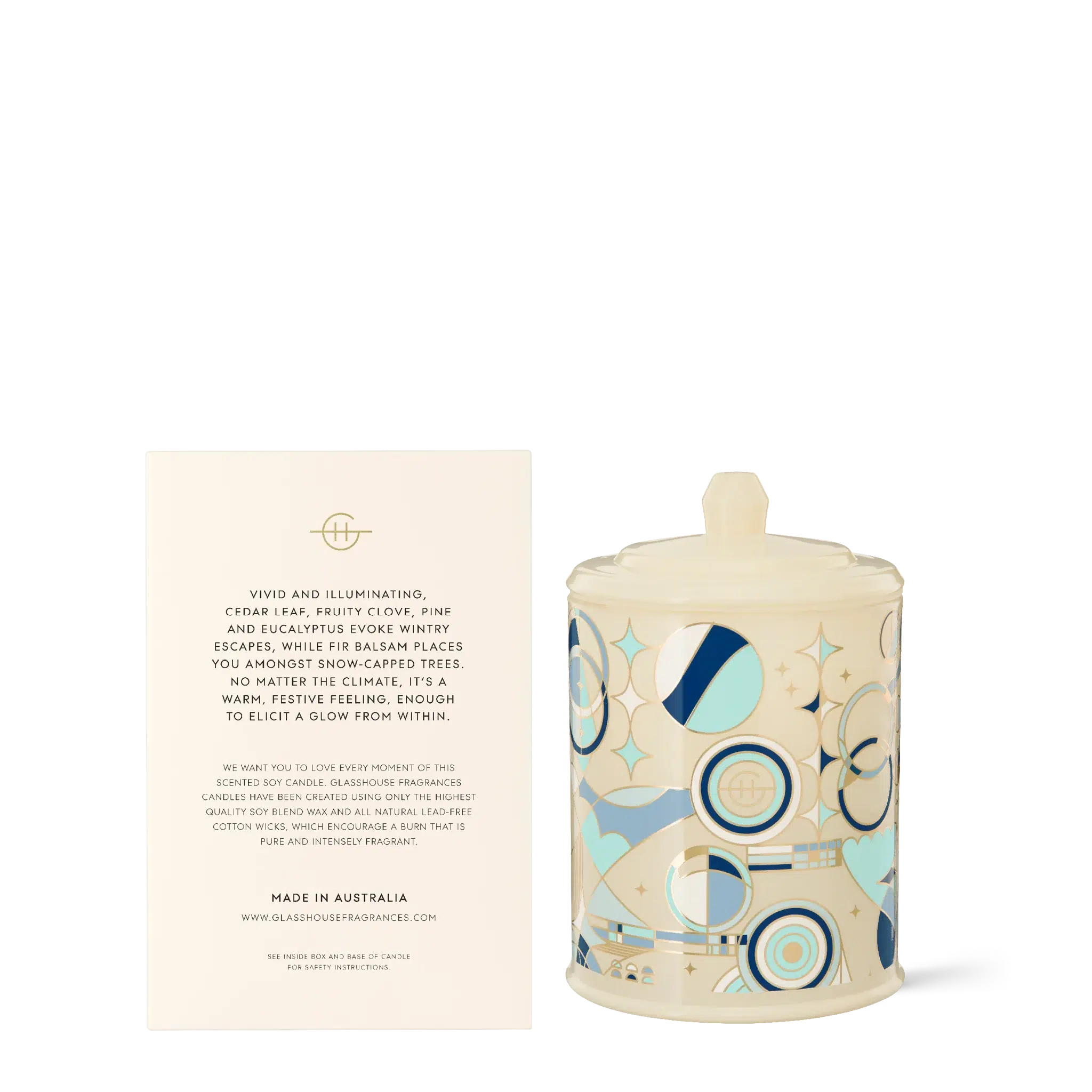 380g Candle - White Christmas-Christmas-Glasshouse-The Bay Room