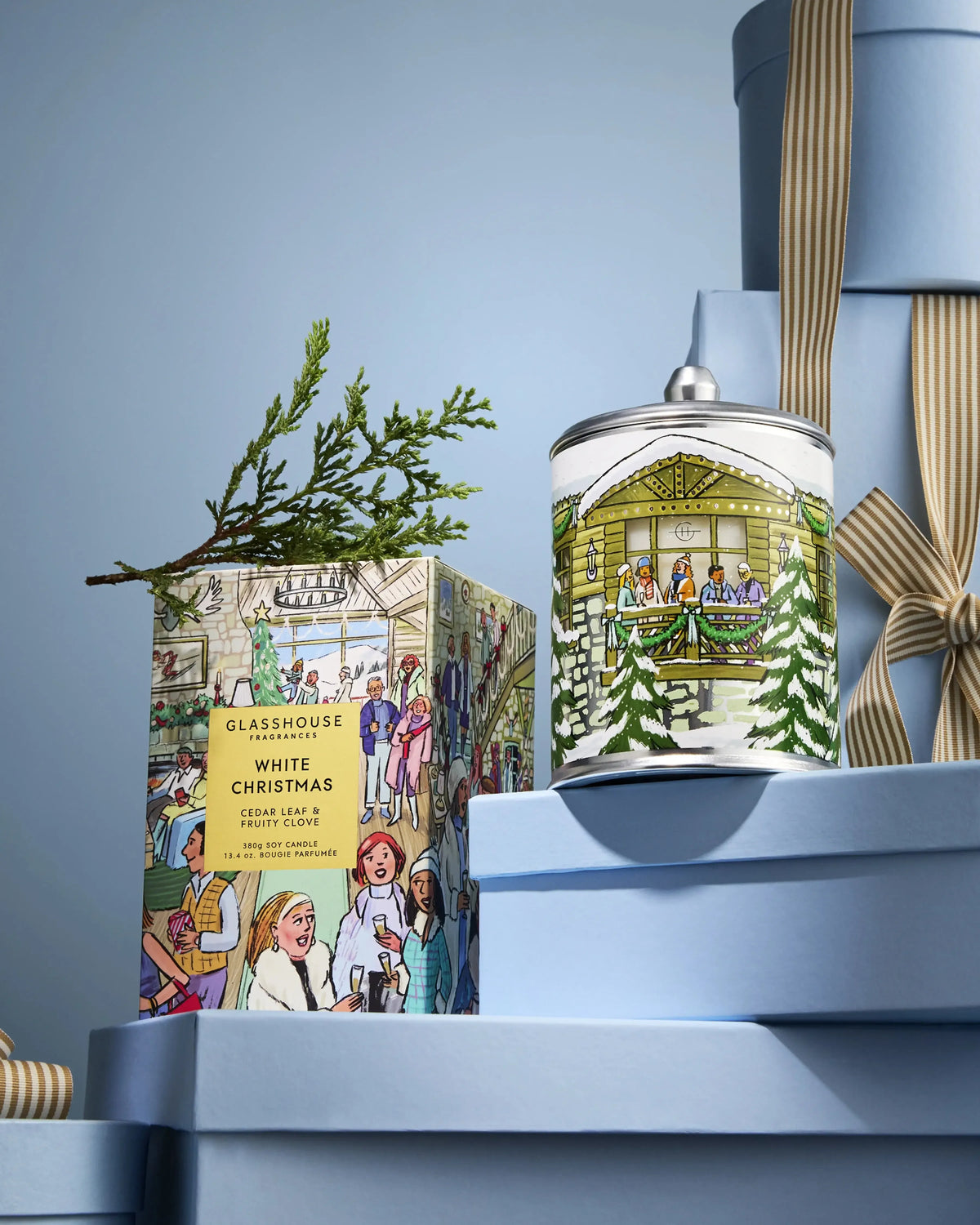 380g Candle - White Christmas-Christmas-Glasshouse-The Bay Room