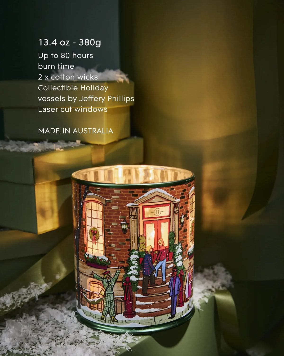 380g Candle - Winter Wonderland-Christmas-Glasshouse-The Bay Room