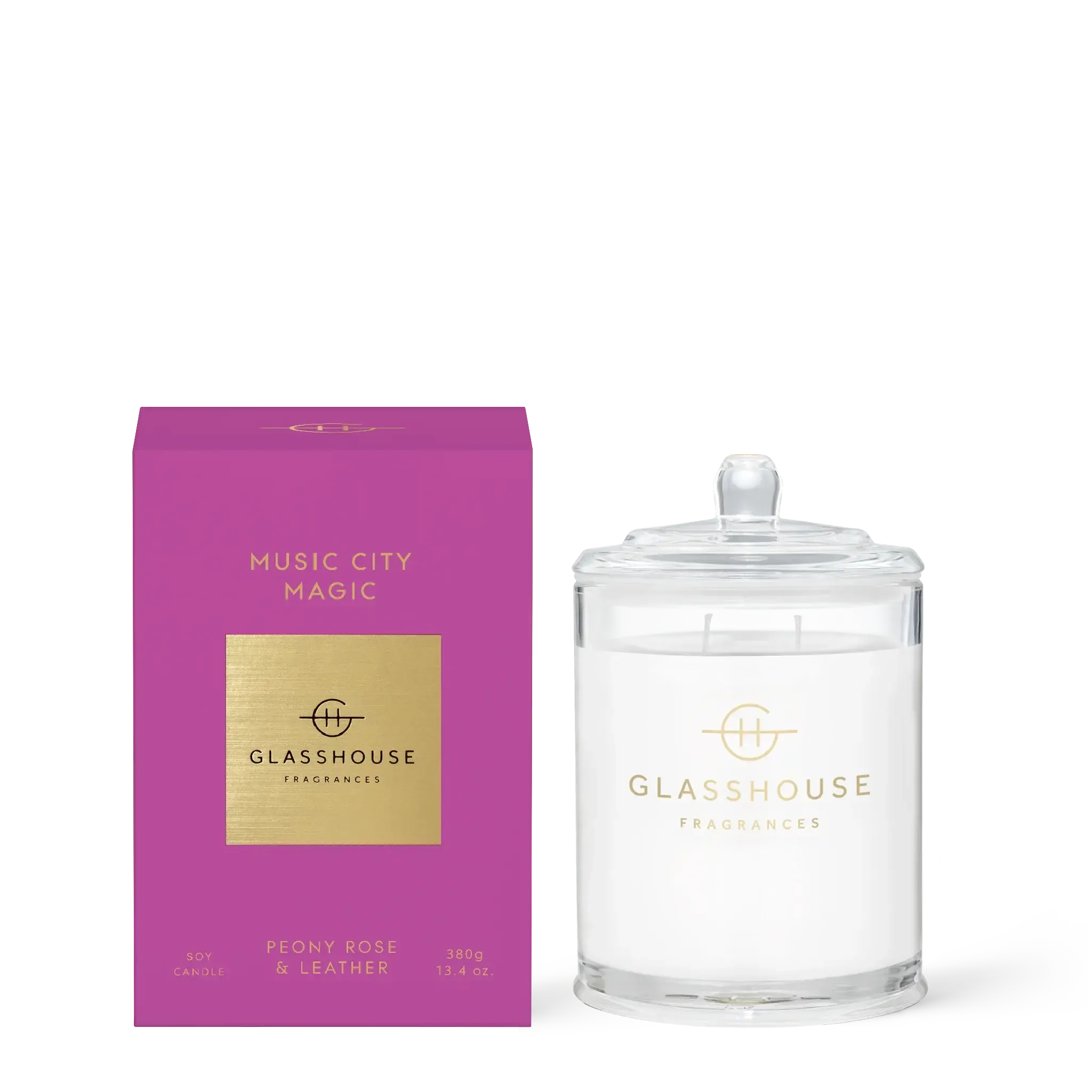 380g Soy Candle - Asst Fragrances-Candles & Fragrances-Glasshouse-Music City Magic-The Bay Room