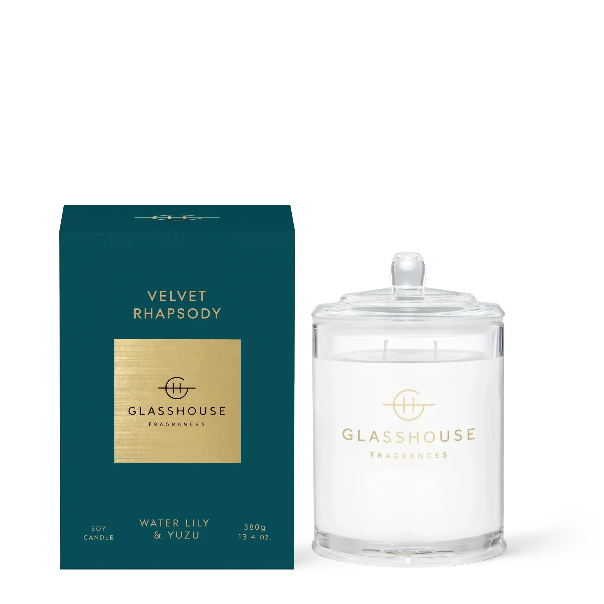 380g Soy Candle - Asst Fragrances-Candles & Fragrances-Glasshouse-Velvet Rhapsody-The Bay Room