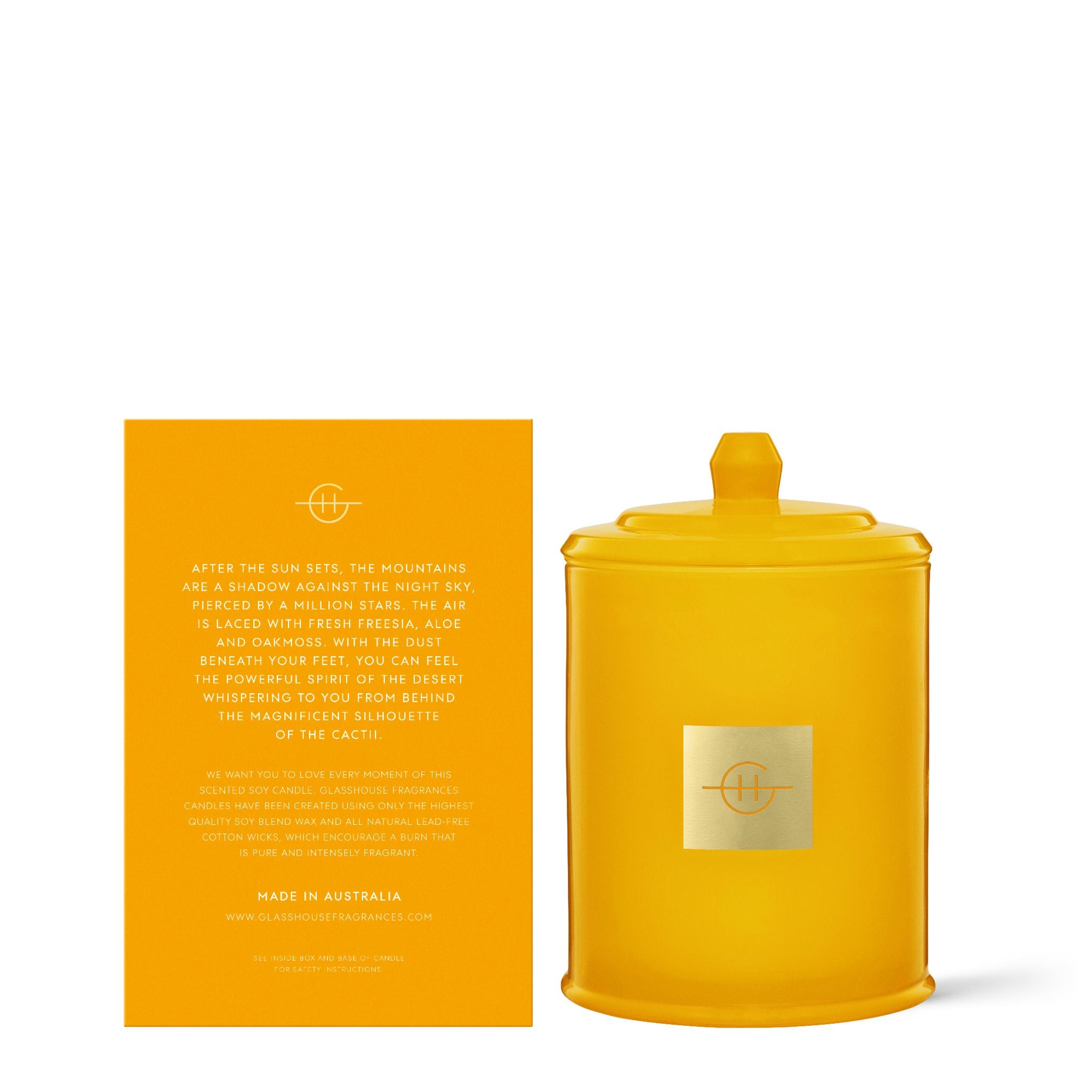 380g Triple Scented Soy Candle - Desert Divine-Candles & Fragrance-Glasshouse-The Bay Room