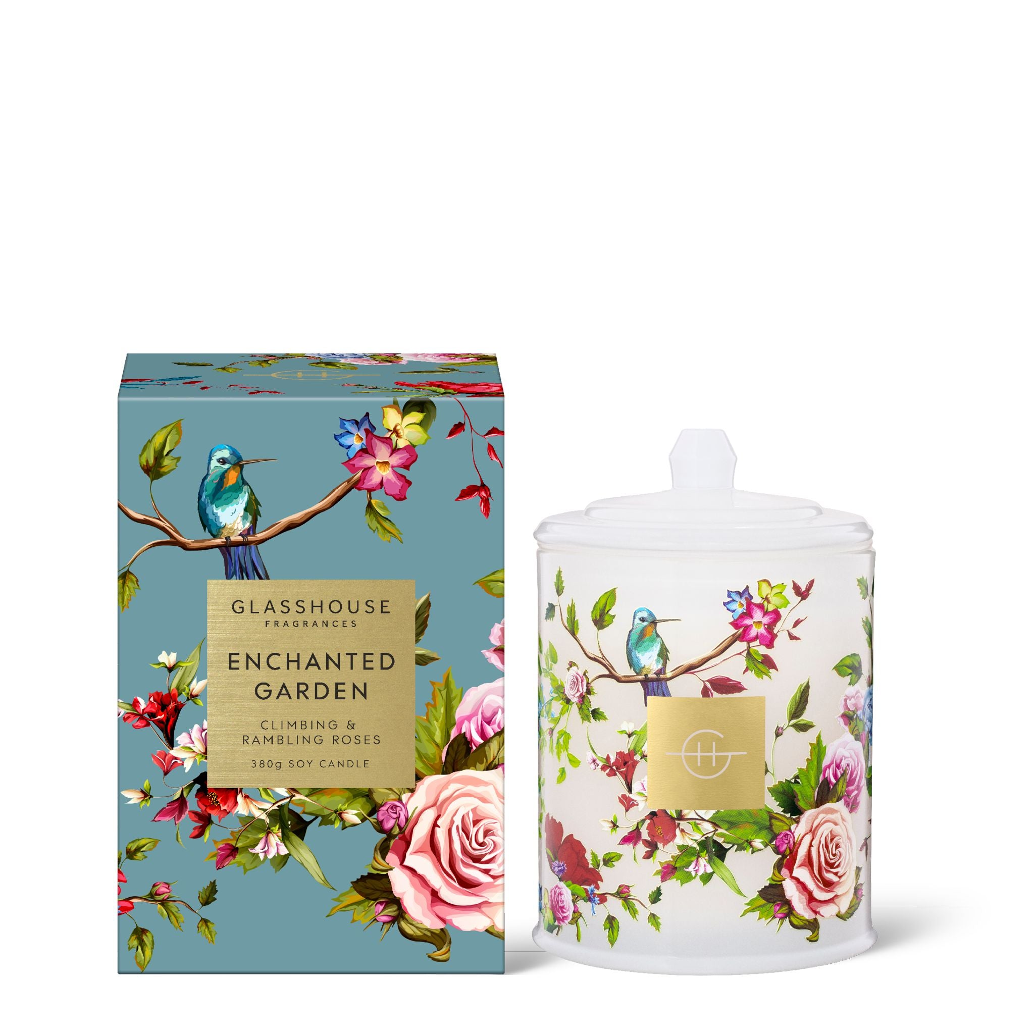 380g Triple Scented Soy Candle - Enchanted Garden-Candles & Fragrance-Glasshouse-The Bay Room