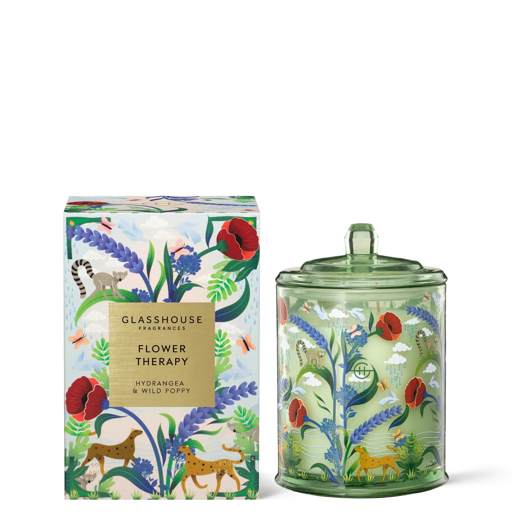 380g Triple Scented Soy Candle - Flower Therapy-Candles & Fragrances-Glasshouse-The Bay Room