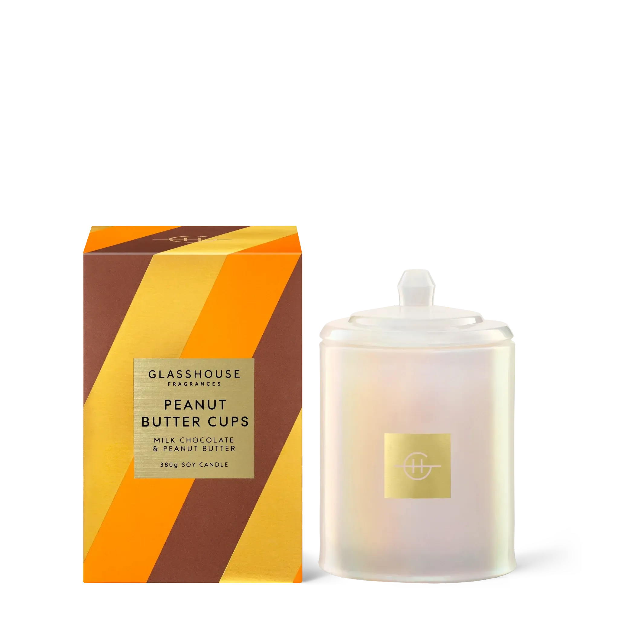 380g Triple Scented Soy Candle - Peanut Butter Cups-Candles & Fragrances-Glasshouse-The Bay Room