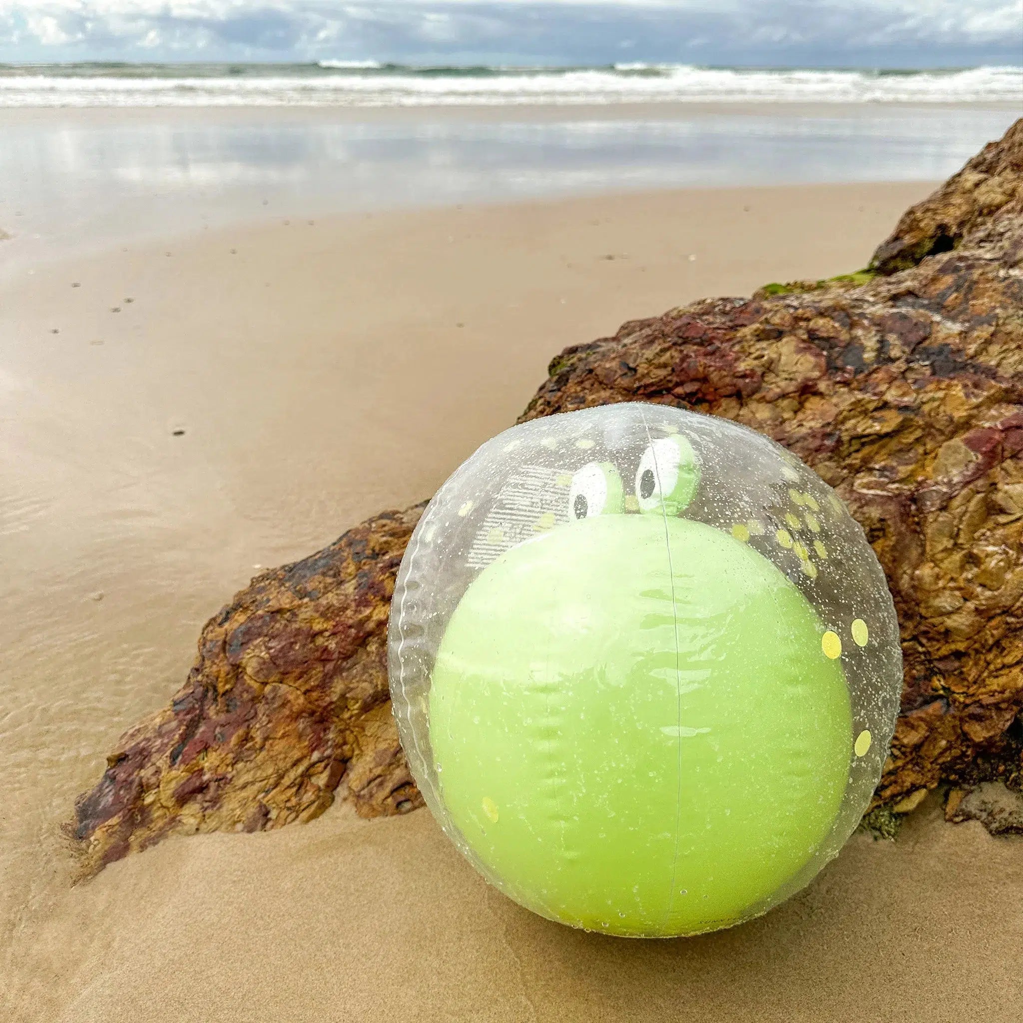 3D Inflatable Beach Ball Cookie the Croc Light Khaki-Travel & Outdoors-Sunny Life-The Bay Room