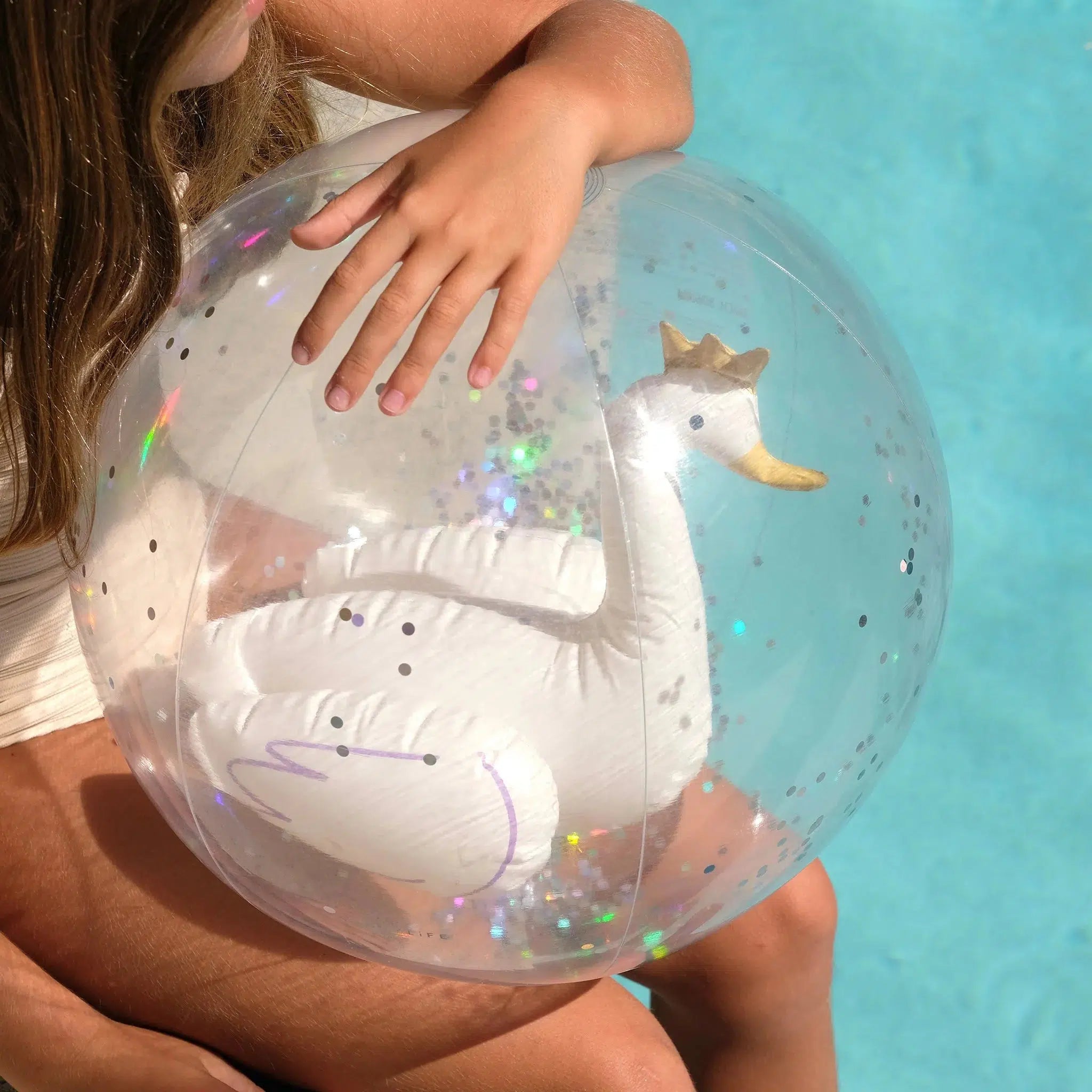 3D Inflatable Beach Ball Princess Swan Multi-Travel & Outdoors-Sunny Life-The Bay Room